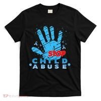 Child Abuse Prevention Awareness Month April Blue Ribbon T-Shirt thumb 0
