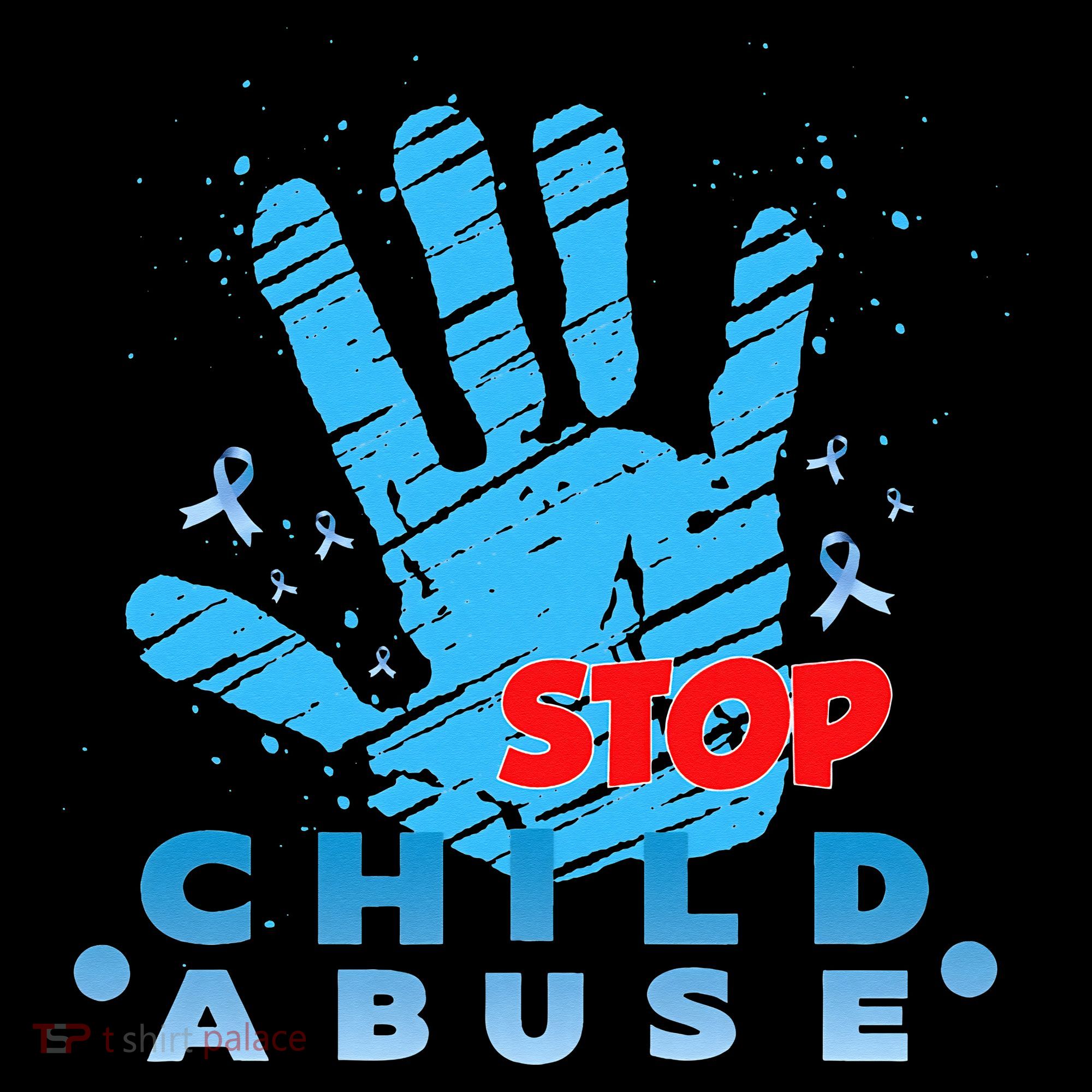 Child Abuse Prevention Awareness Month April Blue Ribbon Women's Hoodie