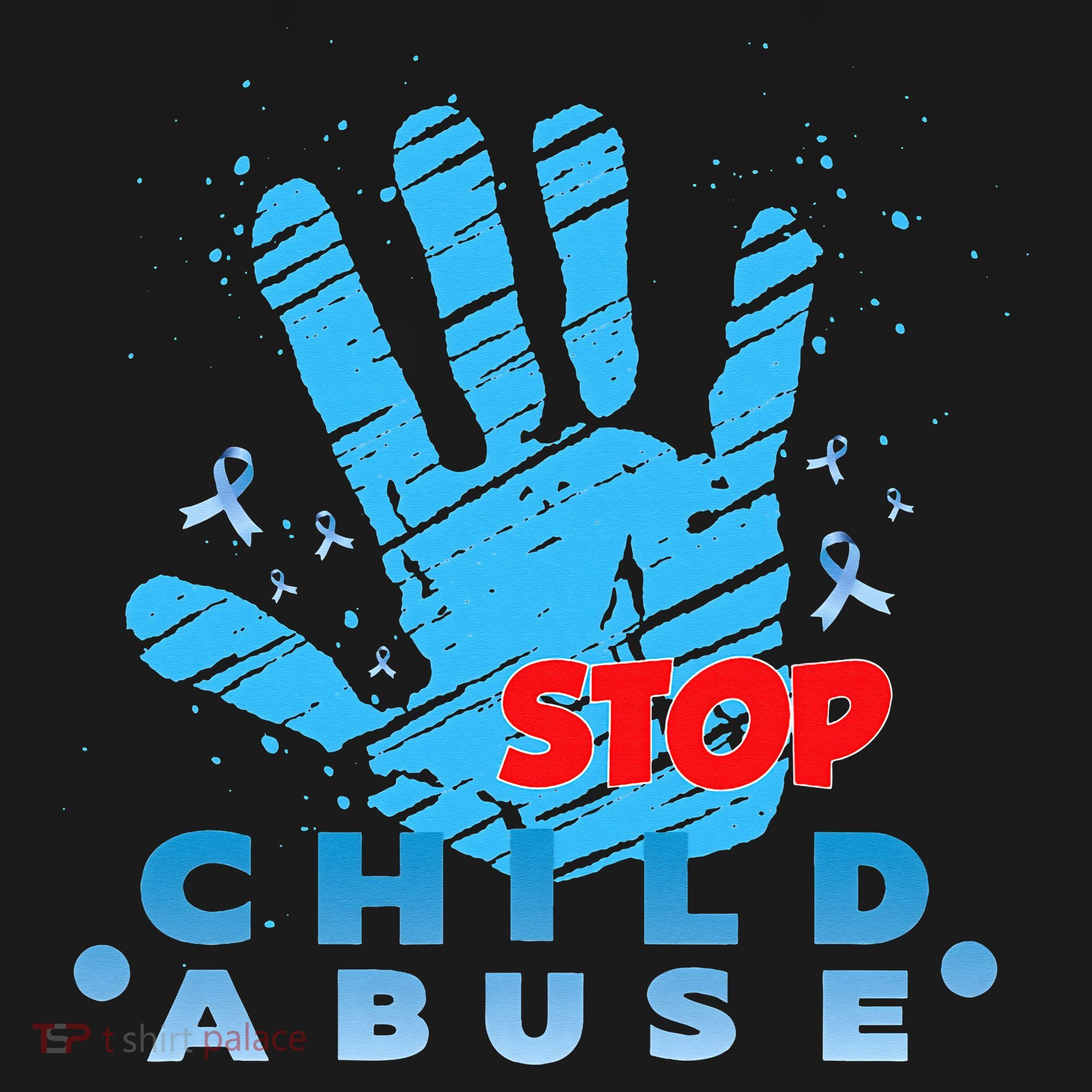Child Abuse Prevention Awareness Month April Blue Ribbon Mousepad