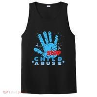 Child Abuse Prevention Awareness Month April Blue Ribbon PosiCharge Competitor Tank thumb 0