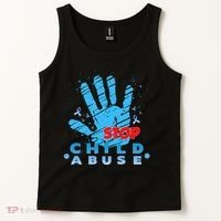 Child Abuse Prevention Awareness Month April Blue Ribbon Tank Top thumb 2