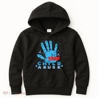 Child Abuse Prevention Awareness Month April Blue Ribbon Kids Hoodie thumb 0