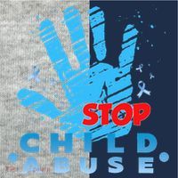 Child Abuse Prevention Awareness Month April Blue Ribbon Kids Colorblock Raglan Jersey thumb 2