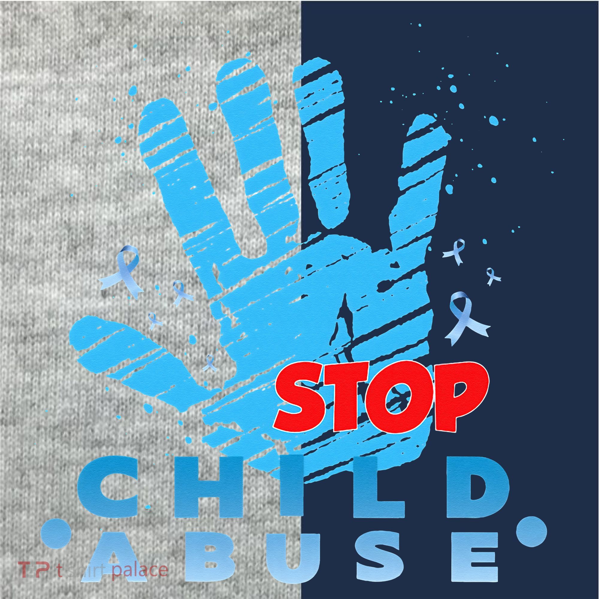 Child Abuse Prevention Awareness Month April Blue Ribbon Kids Colorblock Raglan Jersey