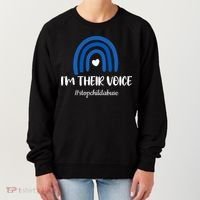 Child Abuse Prevention Awareness Month Blue Pinwheel Women's Sweatshirt thumb 0