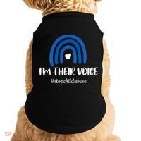 Child Abuse Prevention Awareness Month Blue Pinwheel Doggie Tank thumb 0