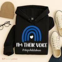 Child Abuse Prevention Awareness Month Blue Pinwheel Hoodie thumb 4