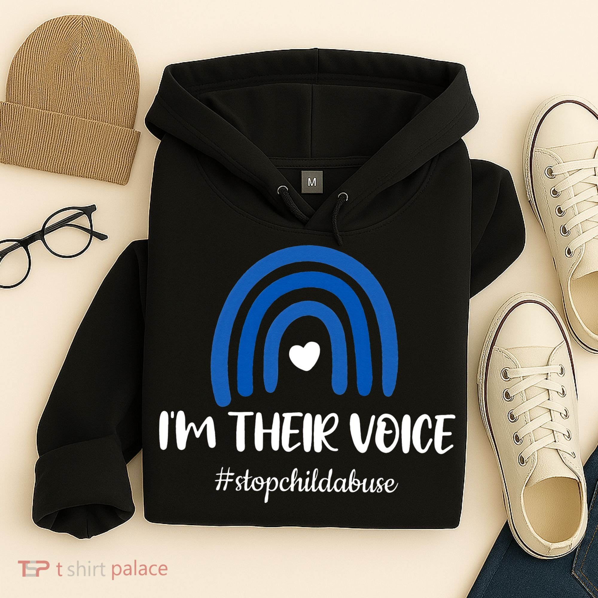 Child Abuse Prevention Awareness Month Blue Pinwheel Hoodie