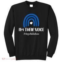 Child Abuse Prevention Awareness Month Blue Pinwheel Sweatshirt thumb 0