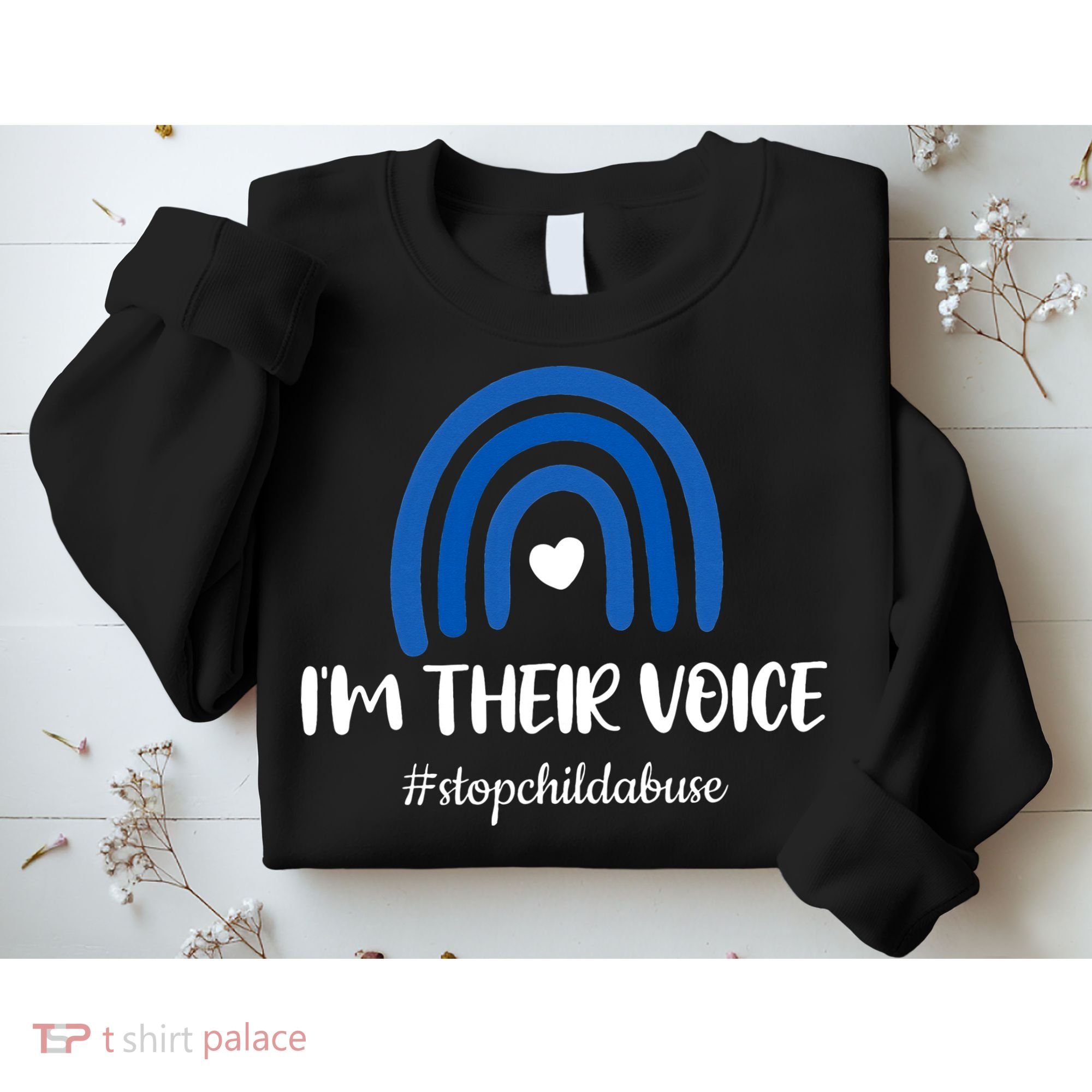 Child Abuse Prevention Awareness Month Blue Pinwheel Sweatshirt