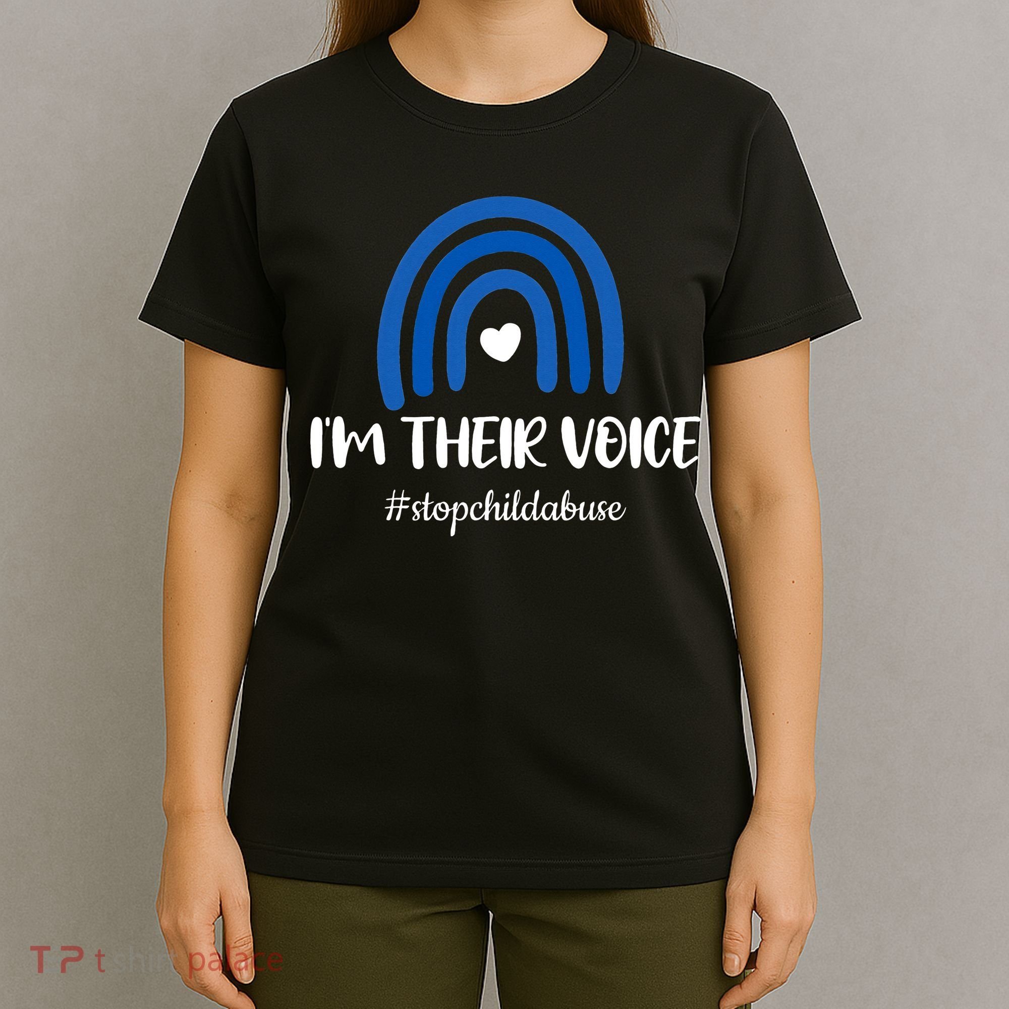 Child Abuse Prevention Awareness Month Blue Pinwheel T-Shirt