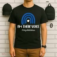 Child Abuse Prevention Awareness Month Blue Pinwheel T-Shirt thumb 6