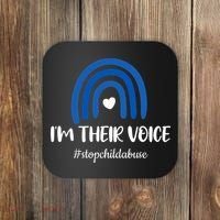 Child Abuse Prevention Awareness Month Blue Pinwheel Coaster thumb 0