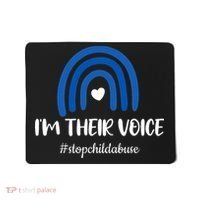 Child Abuse Prevention Awareness Month Blue Pinwheel Mousepad thumb 0