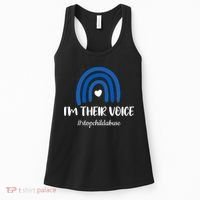 Child Abuse Prevention Awareness Month Blue Pinwheel Women's Tank Top thumb 0
