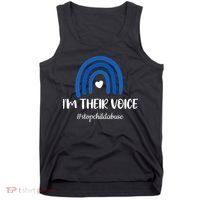 Child Abuse Prevention Awareness Month Blue Pinwheel Tank Top thumb 0