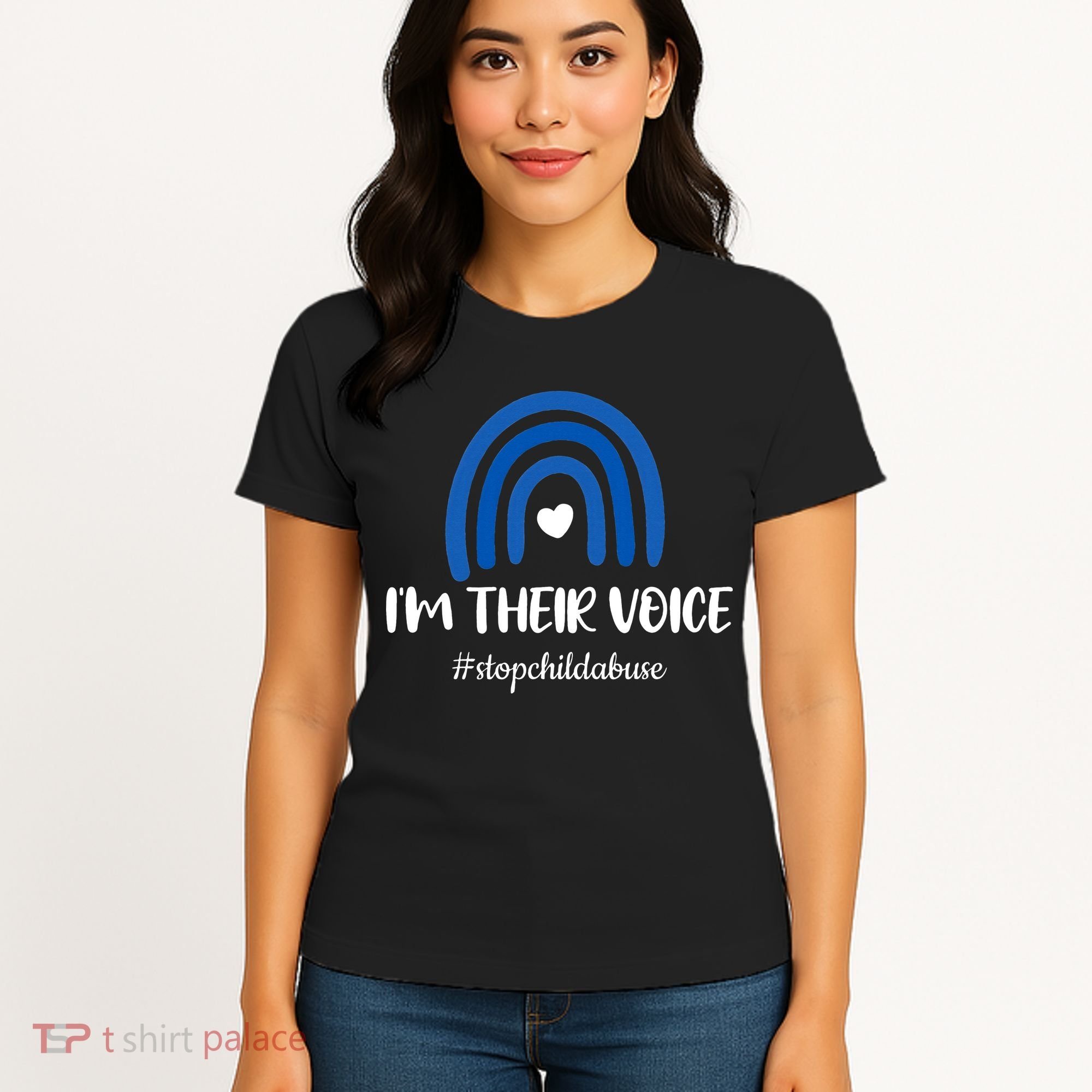 Child Abuse Prevention Awareness Month Blue Pinwheel Women's T-Shirt