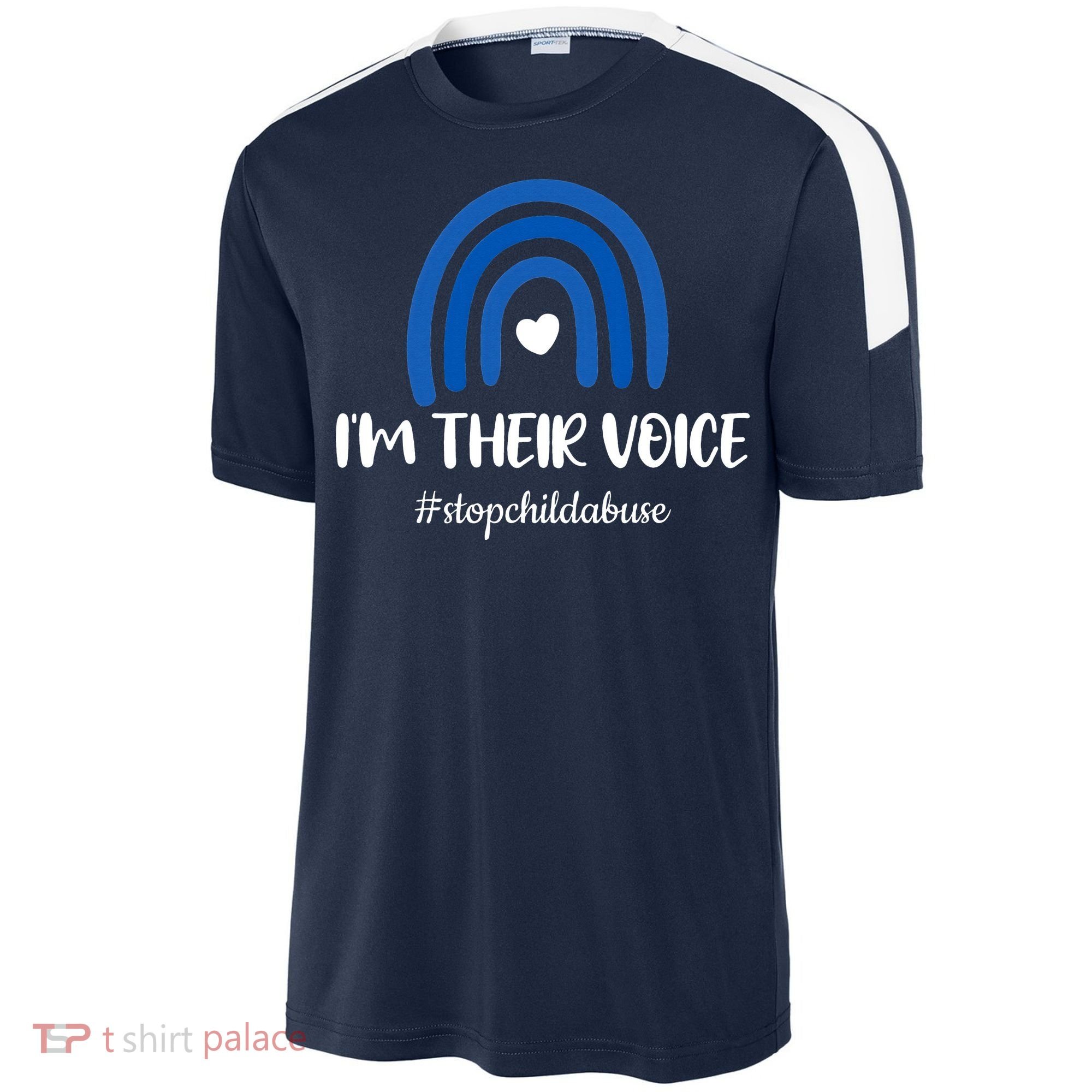 Child Abuse Prevention Awareness Month Blue Pinwheel Sport-Tek Competitor United Soccer Jersey