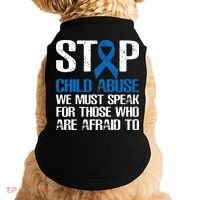Child Abuse Prevention Awareness Month Blue Ribbon Butterfly Doggie Tank thumb 0