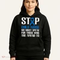 Child Abuse Prevention Awareness Month Blue Ribbon Butterfly Hoodie thumb 5