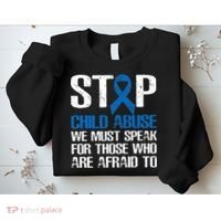 Child Abuse Prevention Awareness Month Blue Ribbon Butterfly Sweatshirt thumb 2