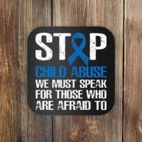 Child Abuse Prevention Awareness Month Blue Ribbon Butterfly Coaster thumb 0