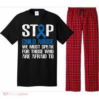 Child Abuse Prevention Awareness Month Blue Ribbon Butterfly Pajama Set thumb 0