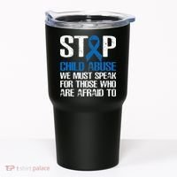 Child Abuse Prevention Awareness Month Blue Ribbon Butterfly Tumbler thumb 0