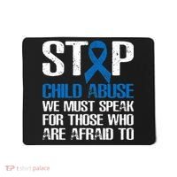 Child Abuse Prevention Awareness Month Blue Ribbon Butterfly Mousepad thumb 0
