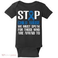 Child Abuse Prevention Awareness Month Blue Ribbon Butterfly Baby Bodysuit thumb 0