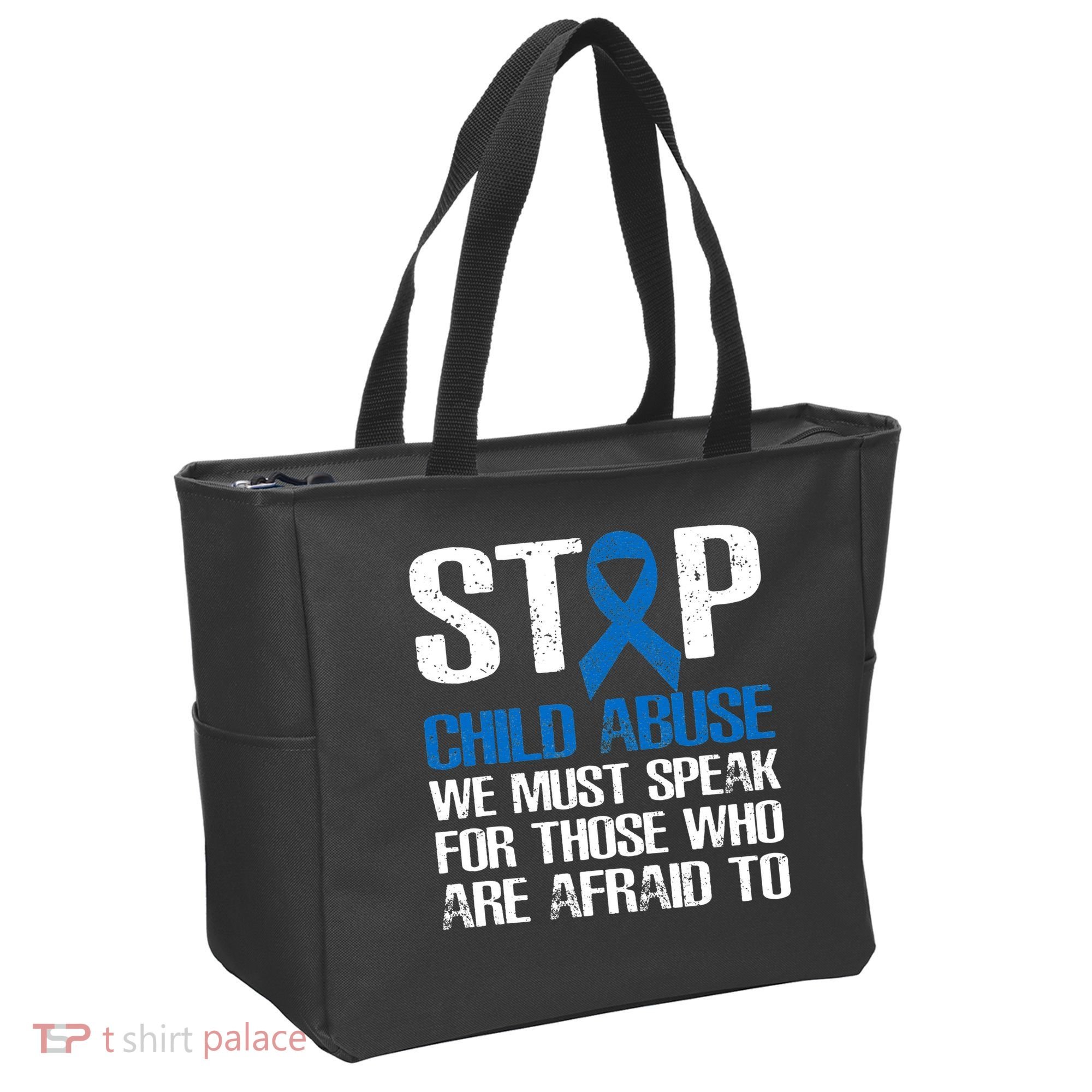 Child Abuse Prevention Awareness Month Blue Ribbon Butterfly Tote Bag