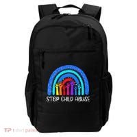 Child Abuse Prevention Awareness Month Blue Ribbon Cat Backpack thumb 0