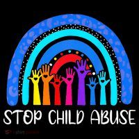 Child Abuse Prevention Awareness Month Blue Ribbon Cat Women's Hoodie thumb 2