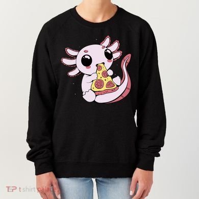 Cute Axolotl Pizza Lover Women's Sweatshirt