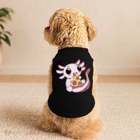 Cute Axolotl Pizza Lover Doggie Tank thumb 2
