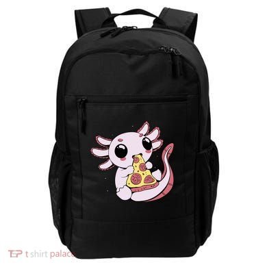 Cute Axolotl Pizza Lover Backpack