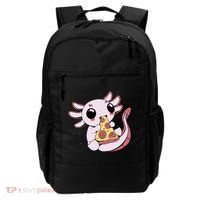 Cute Axolotl Pizza Lover Backpack thumb 0