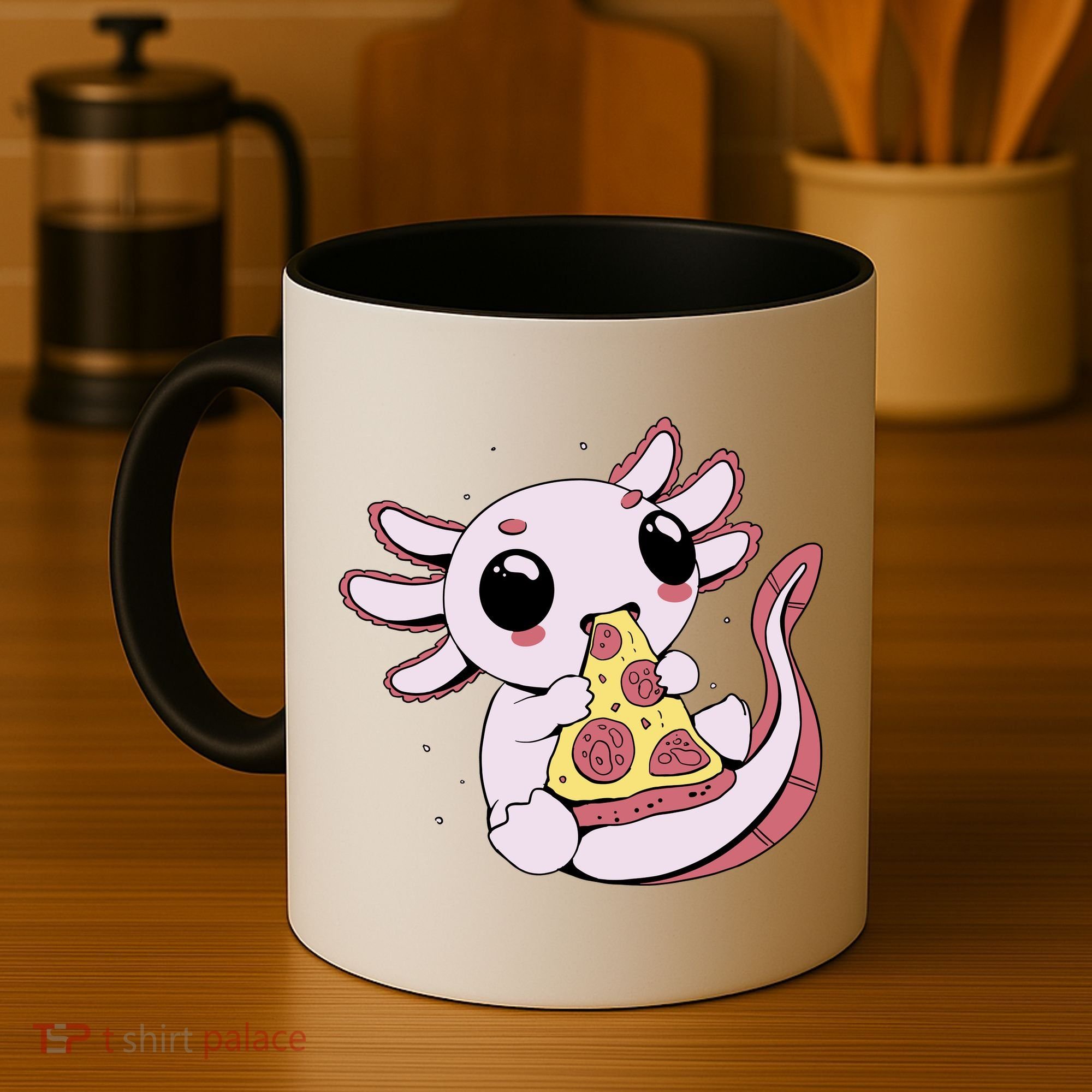 Cute Axolotl Pizza Lover Coffee Mug