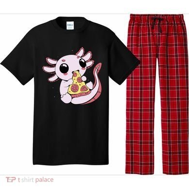 Cute Axolotl Pizza Lover Pajama Set