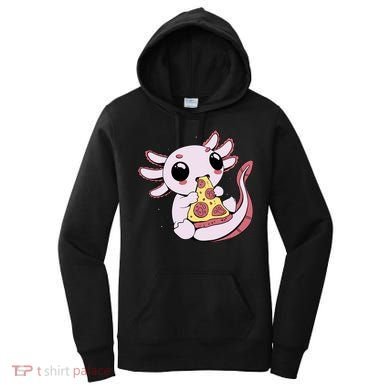 Cute Axolotl Pizza Lover Women's Hoodie