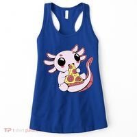Cute Axolotl Pizza Lover Women's Tank Top thumb 0