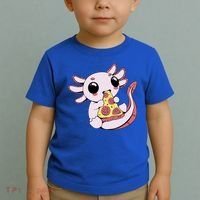Cute Axolotl Pizza Lover Toddler T-Shirt thumb 2