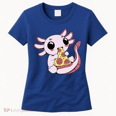 Cute Axolotl Pizza Lover Women's T-Shirt
