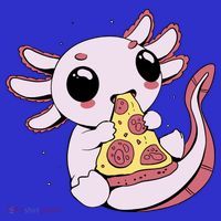 Cute Axolotl Pizza Lover Kids Hoodie thumb 5