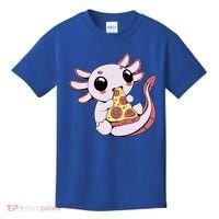 Cute Axolotl Pizza Lover Kids T-Shirt thumb 0