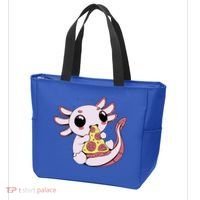 Cute Axolotl Pizza Lover Tote Bag thumb 3