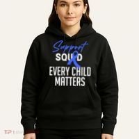 Child Abuse Prevention Awareness Month Blue Ribbon Trex Hoodie thumb 5