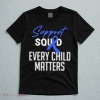 Child Abuse Prevention Awareness Month Blue Ribbon Trex T-Shirt thumb 5