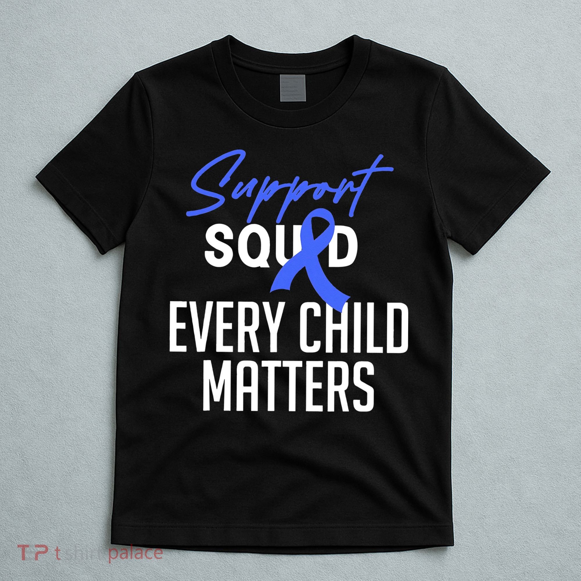 Child Abuse Prevention Awareness Month Blue Ribbon Trex T-Shirt