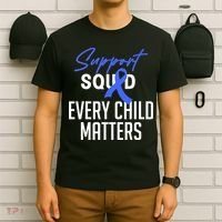 Child Abuse Prevention Awareness Month Blue Ribbon Trex T-Shirt thumb 6